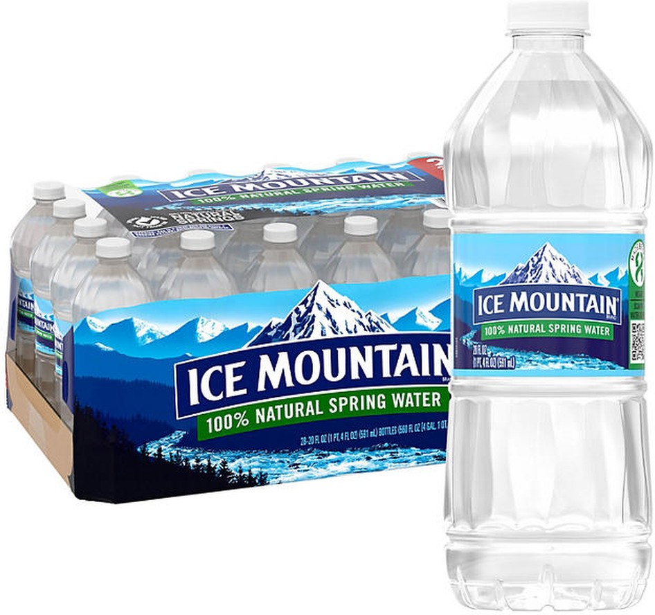 100% Natural Spring Water 20 fl. oz., 28 pk.